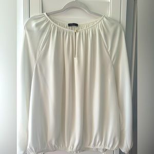 Vince Camuto Long Sleeve Keyhole Front Rumple Peasant